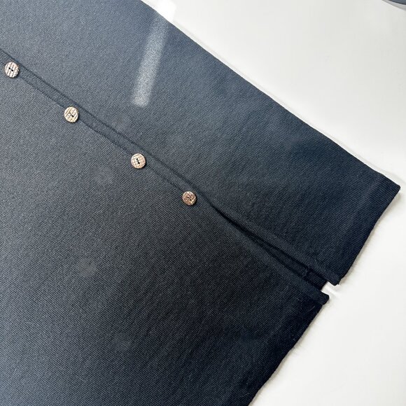 Vintage Carole Little Sweater Dress Midi Beaded Ethnic Embroidery Asymmetrical - Picture 5 of 8